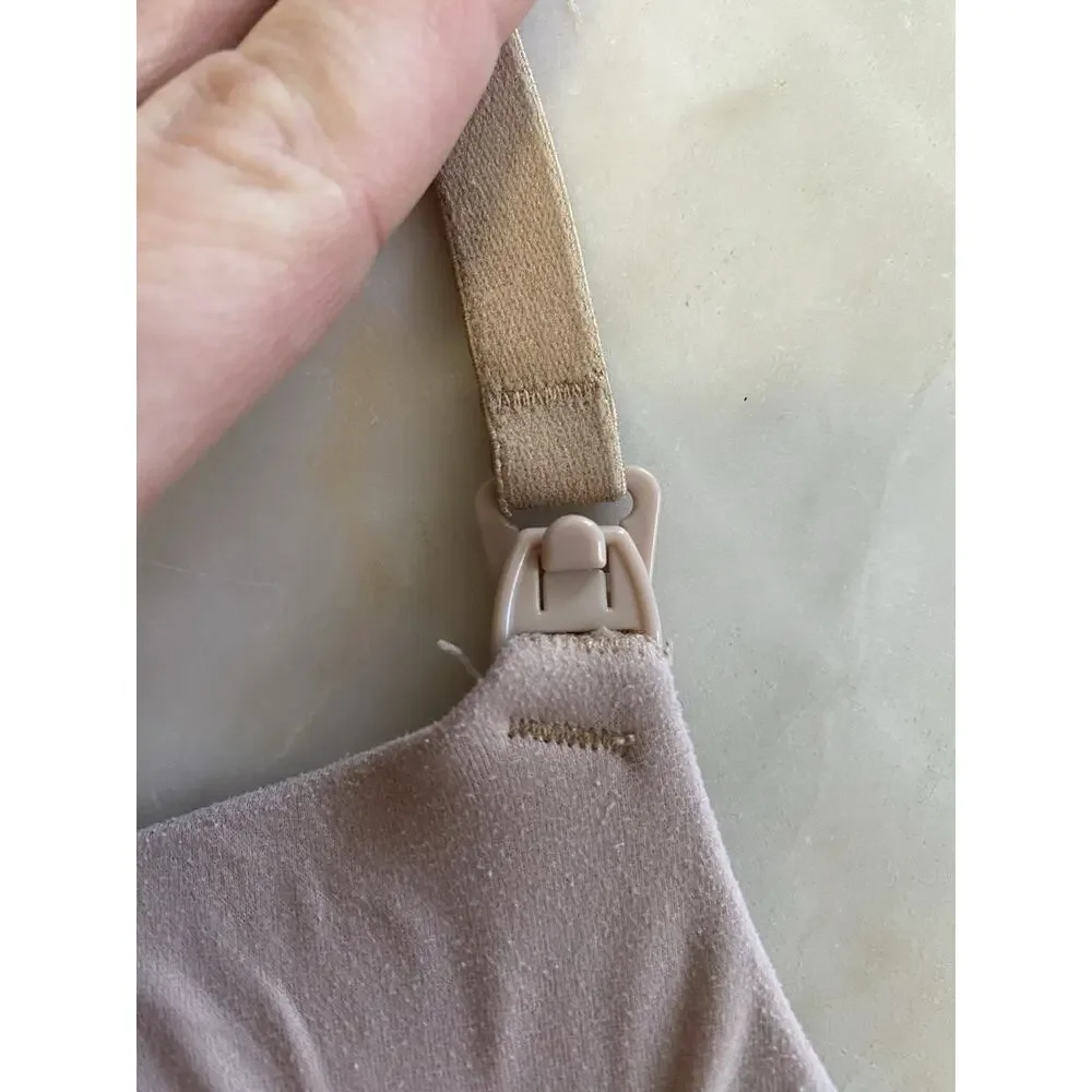 Soma Enbliss nude beige Nursing Wireless Bra Size 32B